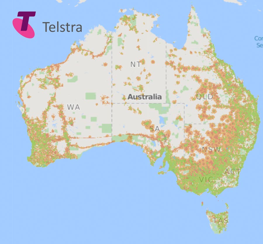 Telstra Coverage Map