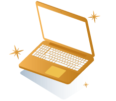 Gold laptop