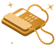 Gold Handset