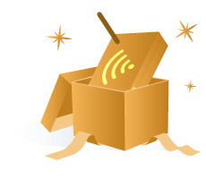 Gold wifi router