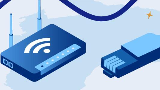 ADSL connection with wifi router