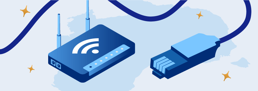ADSL connection with wifi router